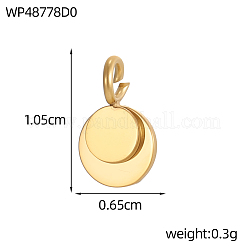 304 Stainless Steel Pendants&nbsp;STAS-OY016-38G