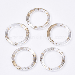 透明スプレー塗装アクリルリンキングリング  丸いリング  透明  29.5x4.5mm  内径：21.5mm  約277個/500g&nbsp;TACR-N009-14