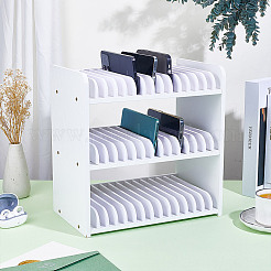 45-Grid Wooden Cell Phone Storage Box&nbsp;CON-WH0115-04