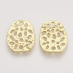合金フィリグリー透かしコネクター  ライトゴールド  18x15x2mm&nbsp;PALLOY-S121-232