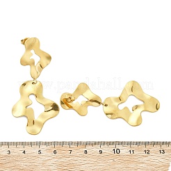 304 Stainless Steel Dangle Stud Earrings for Women&nbsp;EJEW-K268-13A-G
