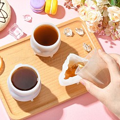 3個 3スタイル エポキシ樹脂 3Dケーキデコレーションシリコン型  ケーキ  ホワイト  5.8-7.4x5.8-8cm&nbsp;ST-CJ0043-049