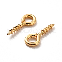 304 Stainless Steel Screw Eye Pin Peg Bails&nbsp;STAS-E044-07G-02