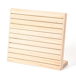 木製イヤリングディスプレイスタンド  ショー用イヤリングホルダー複数の名刺ホルダーディスプレイ  モカシン  8.2x32x26.4cm&nbsp;EDIS-O005-01