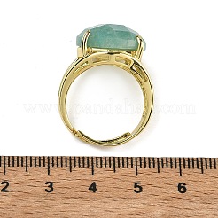 Brass Cuff Open Rings&nbsp;RJEW-D347-05G-18