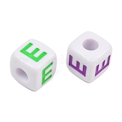 Opaque Acrylic Enamel European Beads&nbsp;AC-ACBA1794-04E