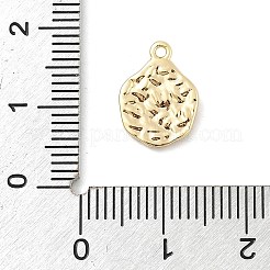 Brass Micro Pave Clear Cubic Zirconia Charms&nbsp;KK-B130-04G