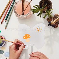 紙製の手持ち扇風機  空白の絵画ファン  子供のための diy 工芸品  蝶  261x171mm&nbsp;FIND-WH20003-36B
