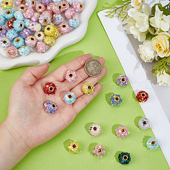 80Pcs Plastic Woven Beads&nbsp;FIND-SC0021-10