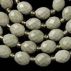 天然アラシャン瑪瑙ビーズ連売り  多面カット  ライス  シードビーズで  7.5~8x6~7.5mm  穴：0.8~1mm  約36~40個/連  15.55~15.75''（39.5~40センチメートル）&nbsp;G-F809-A10-01