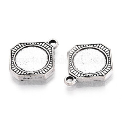Tibetan Style Alloy Pendant Cabochon Settings&nbsp;PALLOY-N178-04AS
