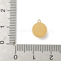 Natural Tiger Eye Half Round Charms&nbsp;STAS-P394-07G-04