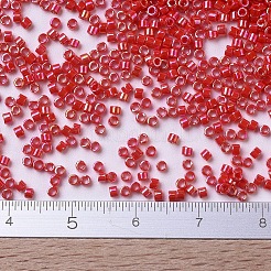 MIYUKIデリカビーズ  シリンダー  日本製シードビーズ  11/0  （db0159)不透明な朱色のab  1.3x1.6mm  穴：0.8mm  約100000個/500g&nbsp;SEED-MY11-DB0159