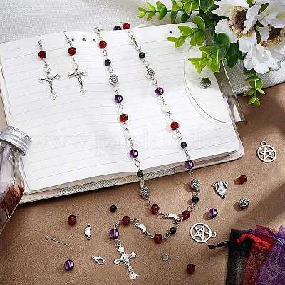 Wholesale DIY Catholic Rosary Beads Necklace Making Kits