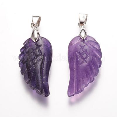 Natural Amethyst Pendants&nbsp;G-E339-02E-1