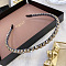 Hair Accessories, with Rhinestone, Hair Bands, Gray, 150x130x8mm
