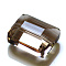 Imitation Austrian Crystal Beads, Grade AAA, K9 Glass, Faceted, Rectangle, BurlyWood, 10x12x5.5mm, Hole: 0.9~1mm