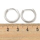 真鍮製フープピアス  ラウンド  プラチナ  16x2mm&nbsp;EJEW-L211-08C-P-3