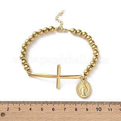 304 Stainless Steel Beaded Bracelets for Women&nbsp;BJEW-Z133-02G