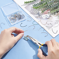 50Pcs 5 Colors 316 Surgical Stainless Steel Earring Hooks Ion Plating(IP)&nbsp;STAS-DC0011-04