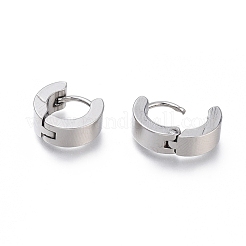 304 Stainless Steel Huggie Hoop Earrings&nbsp;EJEW-O087-09D-P