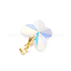 AB Color Plated Glass Pendants&nbsp;PALLOY-JF04594-01