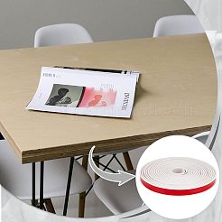 U字型の粘着性tpeエッジガードストリップ  キャビネットのワードローブのテーブルのワークトップの木板のため  ホワイト  22mm&nbsp;AJEW-WH0518-57B