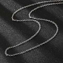 Non-Tarnish 304 Stainless Steel Cable Chain for Necklace&nbsp;STAS-E052-61P-50cm