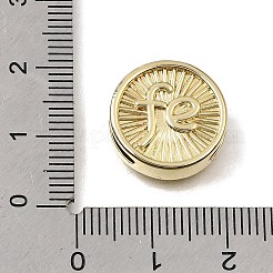 Brass Slide Charms&nbsp;KK-CBAEEA8-08A-G