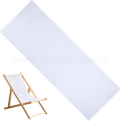 椅子用ポリコットン布1枚  ビーチチェアクロス交換用品  長方形  ホワイト  1180x435x2mm&nbsp;AJEW-GF0015-38M
