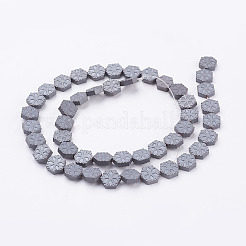 Non-magnetic Synthetic Hematite Beads Strands&nbsp;G-P341-04F-8x3mm