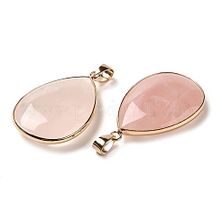 Natural Rose Quartz Pendants&nbsp;G-K354-04KCG