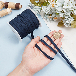 25mのポリエステルリボン  靴ひも用  ブラック  1/4インチ（8mm）  約27.34ヤード（25m）/セット&nbsp;OCOR-BC0006-85A