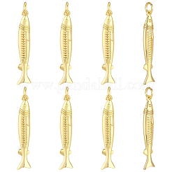 8Pcs Brass Pendants&nbsp;KK-BBC0027-98