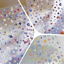 4Pcs 4 Styles Flower Pattern Self Adhesive PET Nail Art Stickers Decals&nbsp;MRMJ-SP0001-19