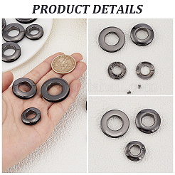 18Pcs 3 Styles Alloy Grommet Eyelet Findings&nbsp;FIND-CL0002-21B