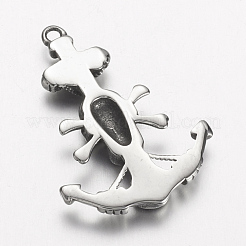 304 Stainless Steel Pendants&nbsp;STAS-E133-033AS