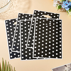 Polka Dot PET Plastic Packing Bags with Die Cut Hole Handle&nbsp;ABAG-TADJ0002-001G