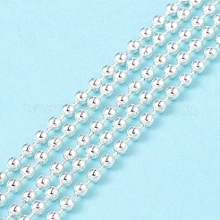 304ステンレススチールボールチェーンマルチ連ブレスレット女性用  銀  7-1/8インチ（18cm）&nbsp;BJEW-G669-11S
