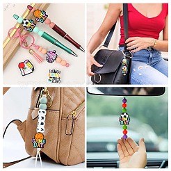 12Pcs 6 Styles Silicone Beads&nbsp;SIL-CJ0003-12