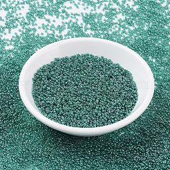 MIYUKIラウンドロカイユビーズ  日本製シードビーズ  (rr322) 透明なエメラルドの光沢  11/0  2x1.3mm  穴：0.8mm  約1100PCS /ボトル  10 G /ボトル&nbsp;SEED-JP0008-RR0322