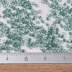 MIYUKIデリカビーズ  シリンダー  日本製シードビーズ  11/0  （db1767)スパークリングアクアグリーンライニングクリスタルab  1.3x1.6mm  穴：0.8mm  約2000PCS /ボトル  10 G /ボトル&nbsp;SEED-JP0008-DB1767