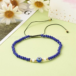 Adjustable Nylon Thread Braided Bead Bracelets Set&nbsp;BJEW-JB06440