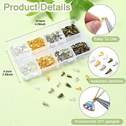 鉄はベイルにスナップ  ミックスカラー  7~8.5x3~3.5x3.5~4mm  穴：2.5~3x6.5~7.5mm  320個/セット&nbsp;IFIN-YW0003-71