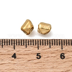 304ステンレススチールビーズ  イオンプレーティング（ip）  ナゲット  18KGP本金メッキ  5.5x5x5.5mm  穴：1.8mm&nbsp;STAS-L315-026G
