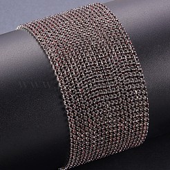 真鍮製ラインストーンストラスチェーン  カドミウムフリー＆鉛フリー  スプールで  ラインストーンカップチェーン  ラインストーン/バンドル約2880本  グレードA  銀色のメッキ  アメジスト  2mm  約10ヤード/ロール&nbsp;CHC-R125-S6-16S