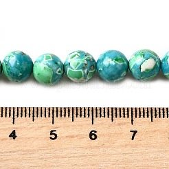 染色された天然マグネサイトビーズ連売り  ラウンド  ミックスカラー  8mm  穴：1.2mm  約50個/連  15.63~15.87インチ（39.7~40.3cm）&nbsp;G-L617-D01-8mm