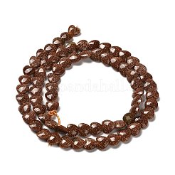 Synthetic Goldstone Beads Strands&nbsp;G-P575-C09-6mm