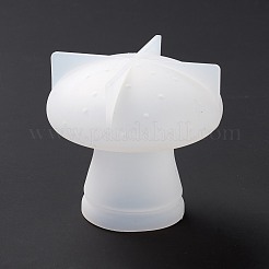 DIY 3D キノコ ディスプレイ デコレーション シリコンモールド  レジン型  UVレジン用  エポキシ樹脂工芸品作り  ホワイト  79x78mm&nbsp;DIY-D070-10