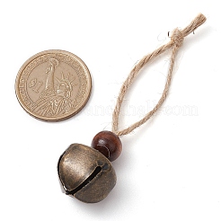Iron Bell Pendant Decoration&nbsp;HJEW-JM02488-02